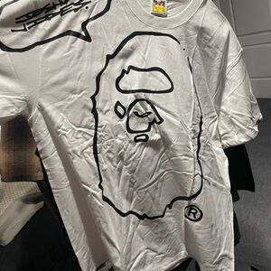 Bape White Graphic Short Sleeve Tee